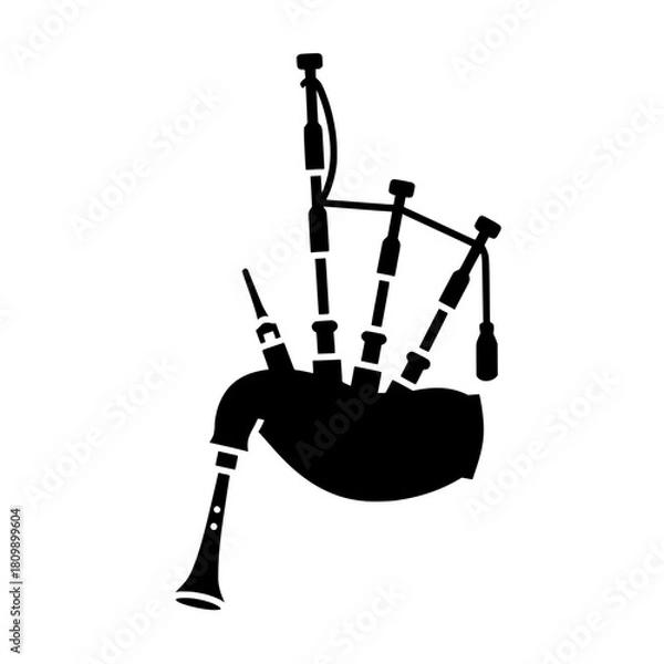 Fototapeta Scottish Bagpipes Wind Instrument Icon