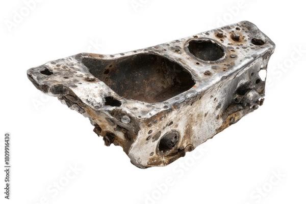 Obraz Rusty,  fragmented engine block,  industrial,  machinery part