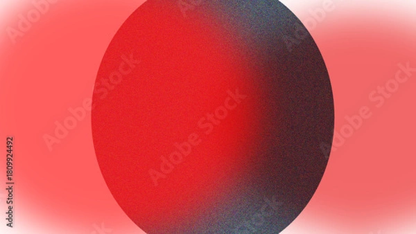 Obraz Abstract red oval shape with gradient and grainy texture