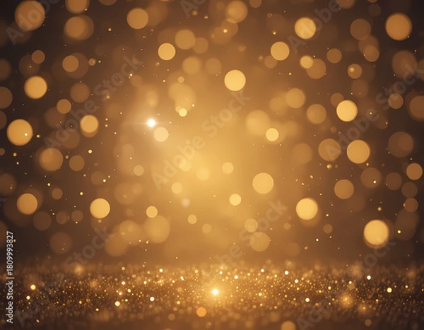 Obraz Golden Festival Sparkle Glow Minimal Background