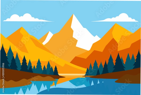 Obraz Mountain landscape view