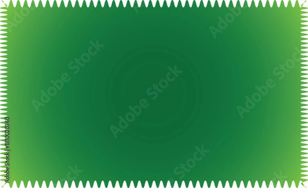Fototapeta Vibrant green gradient abstract background with jagged border