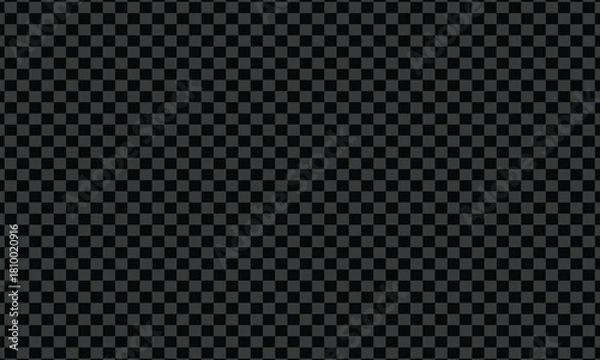 Fototapeta Transparency grid background with dark gray and black squares