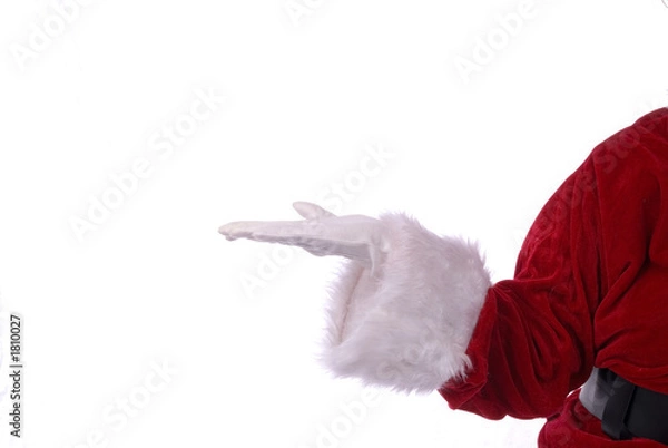 Obraz santa claus holding nothing