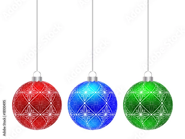 Fototapeta christmas globe vector illustration