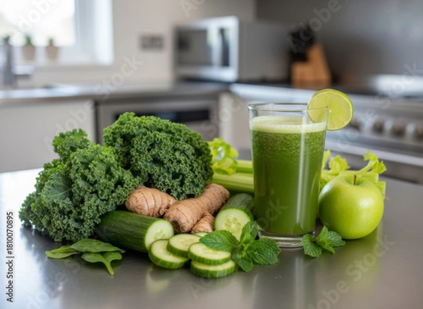 Obraz Green juice,  Healthy drink