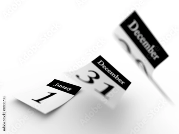 Obraz Odlatujące strony kalendarza