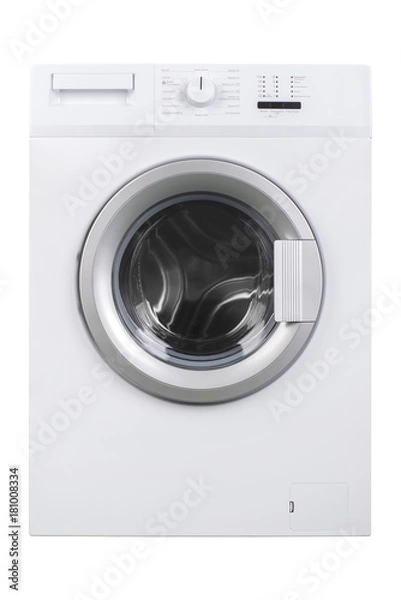 Obraz Isolated washing machine on a white background