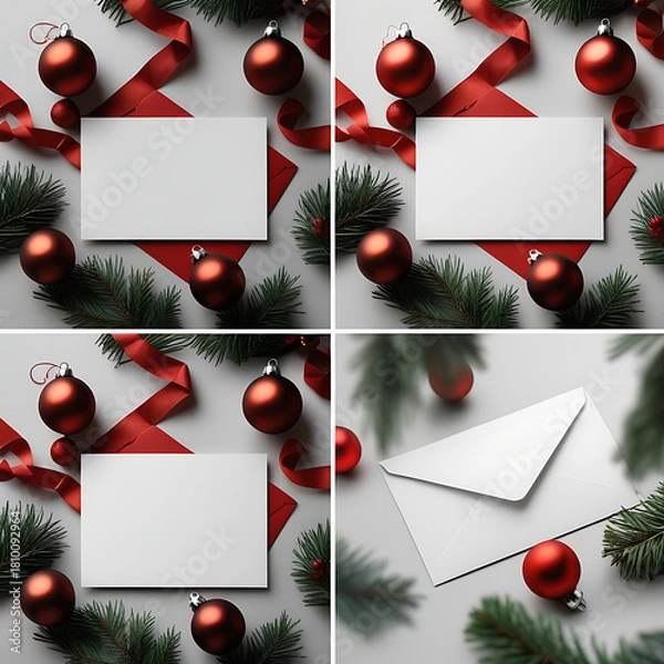 Fototapeta Send elegant holiday greetings with space for text