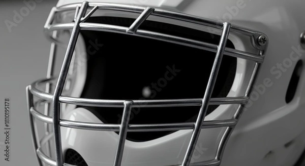 Fototapeta Close-up of a Lacrosse Helmet with Face Mask.