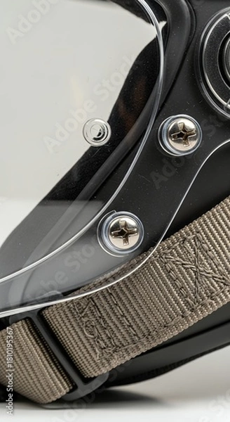 Fototapeta Close-up of a professional pruning shear with sharp blades and ergonomic handle, ideal for gardening tasks.