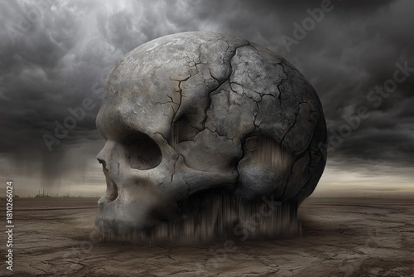 Obraz skull in the desert
