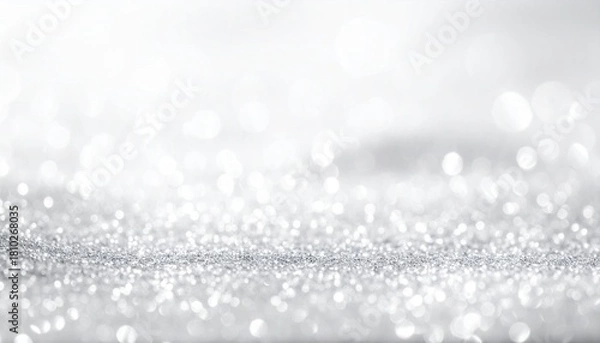 Obraz 細かいシルバーラメが広がる透明感の高画質背景