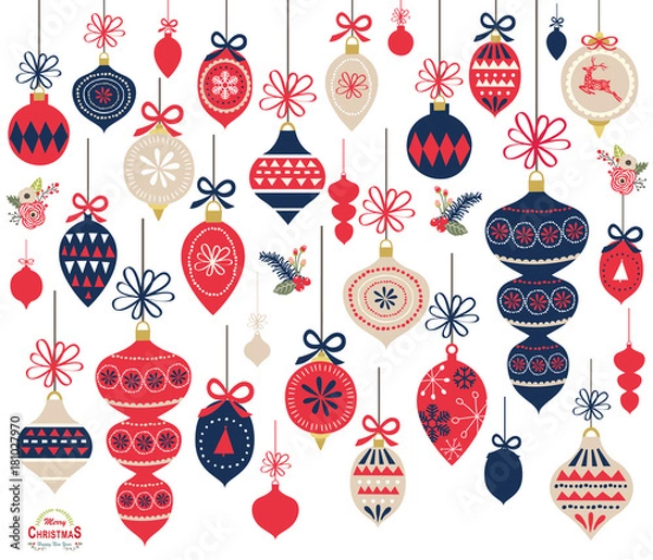 Obraz Elementy ozdoby świąteczne