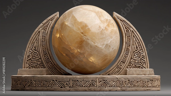 Fototapeta Ancient Stone Sphere Relic