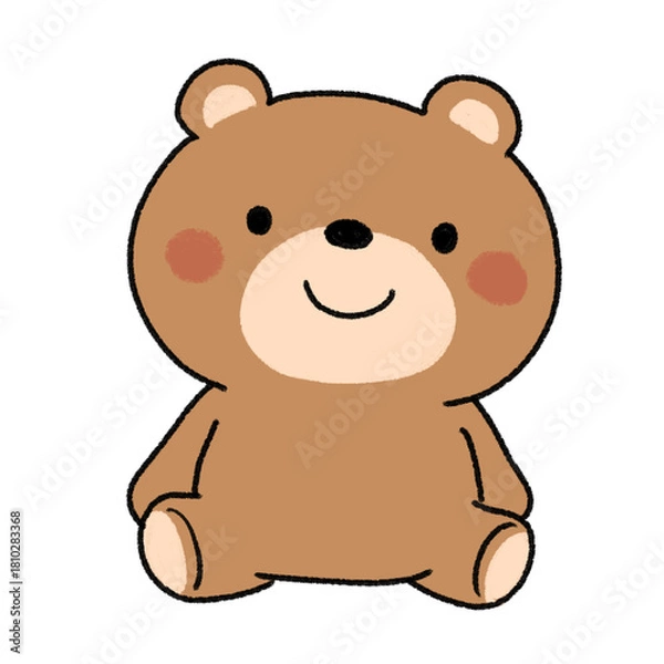 Obraz くまのぬいぐるみのイラスト