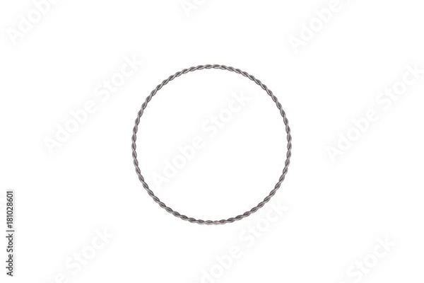 Obraz Wire circle on white background