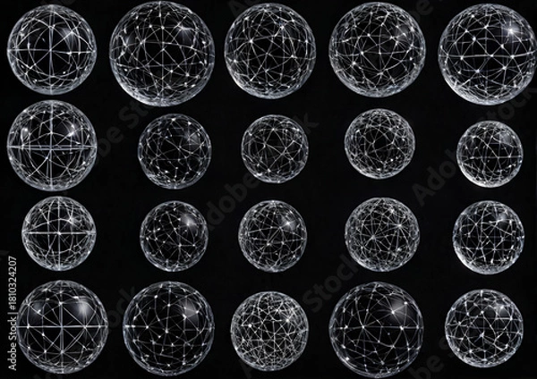 Fototapeta abstract background with bubbles