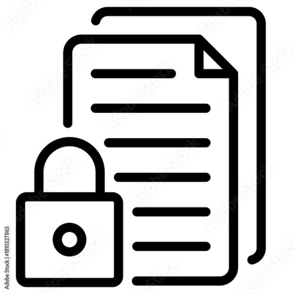 Obraz file locked icon