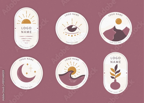 Obraz Boho Logo Collection