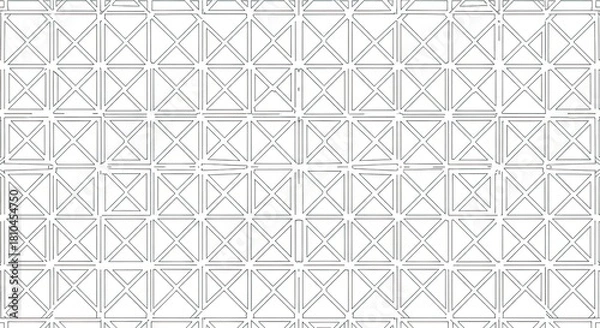Fototapeta Modern geometric pattern with clean lines offers minimalist elegance for backgrounds or creative projects that need a crisp, architectural touch