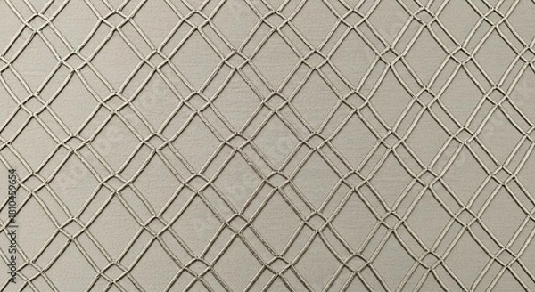 Obraz Elegant diamond rope pattern background with neutral tones for sophisticated designs and textures, versatile textile for modern interiors and fashion applications