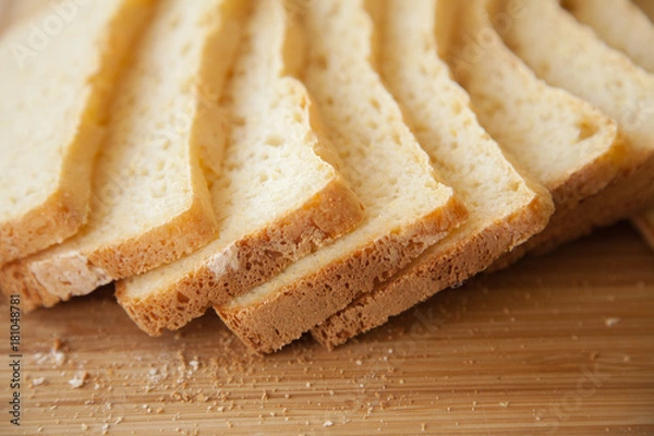 Obraz chopped gluten-free bread