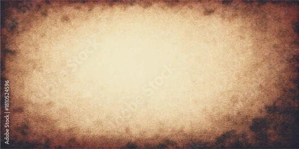 Obraz Old grunge background texture of aged beige vintage parchment paper with dirty sepia pattern and blank antique space