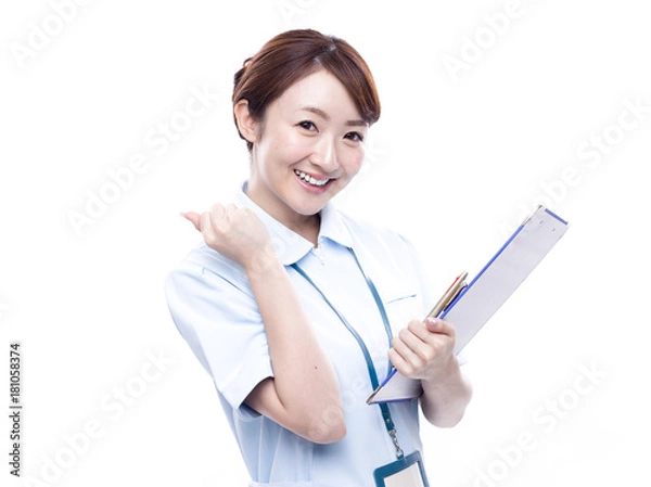 Fototapeta 医療従事者 ガッツポーズ