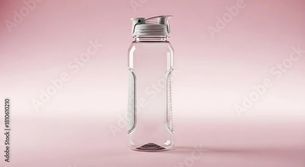 Fototapeta Modern Reusable Water Bottle with Flip-Top Lid