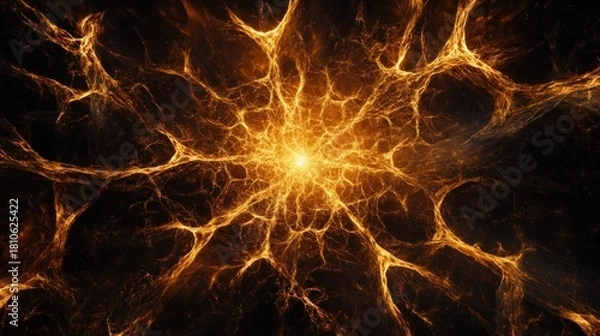 Obraz Abstract neural network illustration