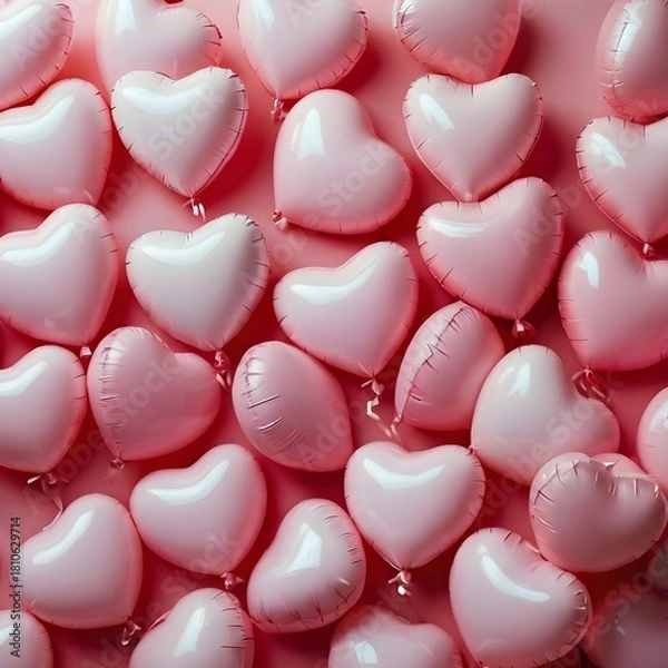 Fototapeta heart shaped balloon background