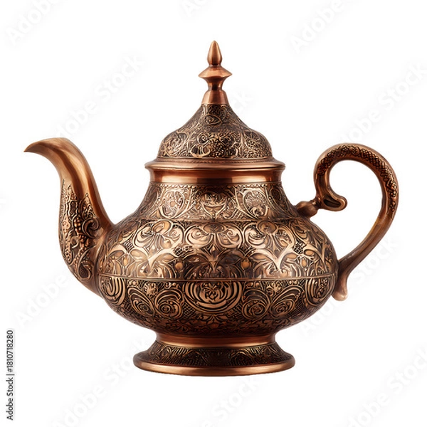 Obraz Golden samosas on white plate, served with a savory dipping sauce,isolated on transparent.