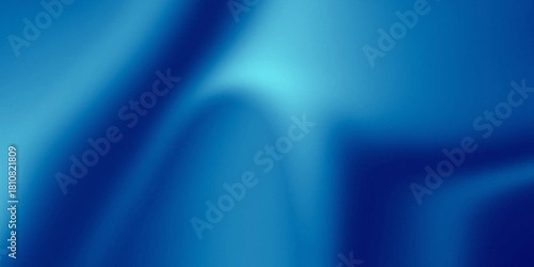 Fototapeta Abstract blue gradient background with smooth blurred texture