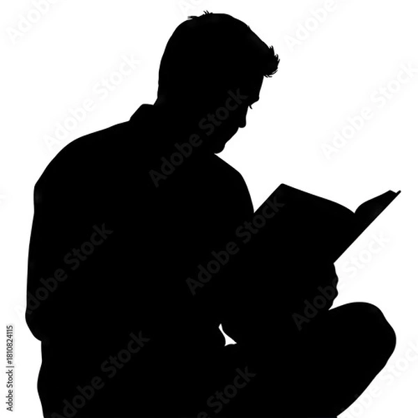 Obraz Parent and child walking silhouette isolated on a transparent background symbolizing family connection and togetherness in macro detail