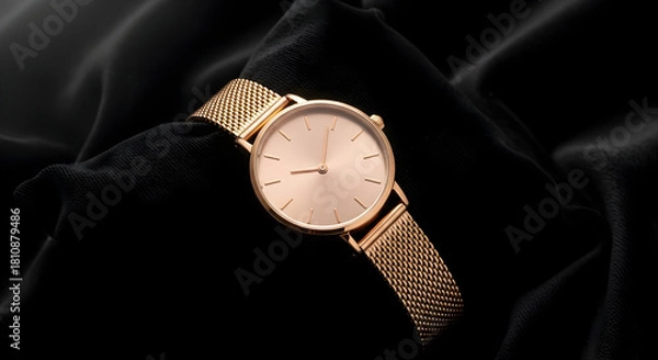 Obraz watch on black background