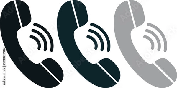 Fototapeta Phone call concept illustrating multiple devices and communication possibilities