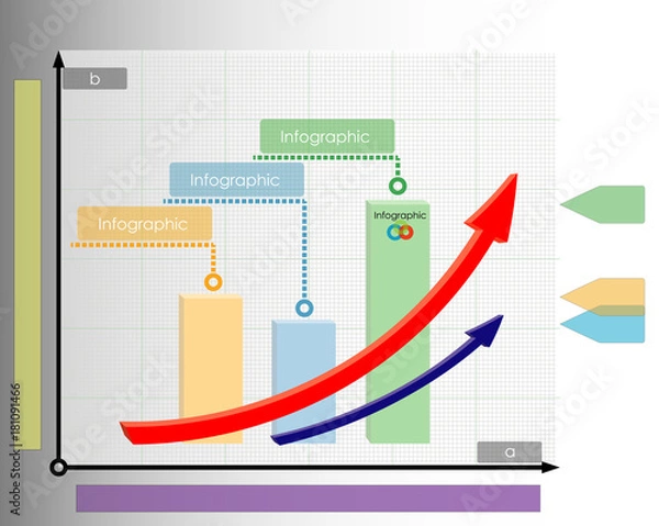 Fototapeta infographic template in vector