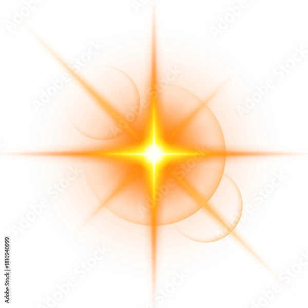 Obraz abstract  golden star shining sparkle PNG 