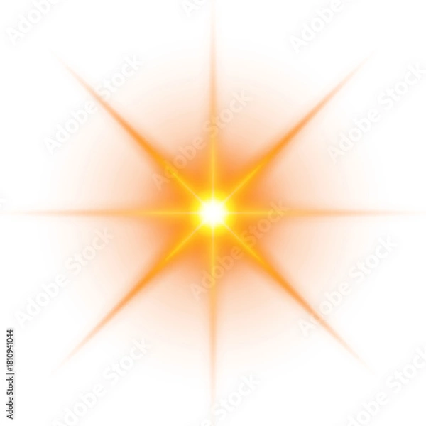 Obraz abstract golden sparkle light star PNG