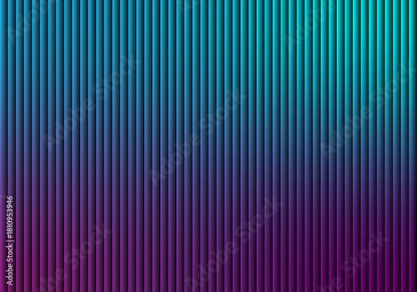 Fototapeta Vertical stripes gradient background with teal and purple hues