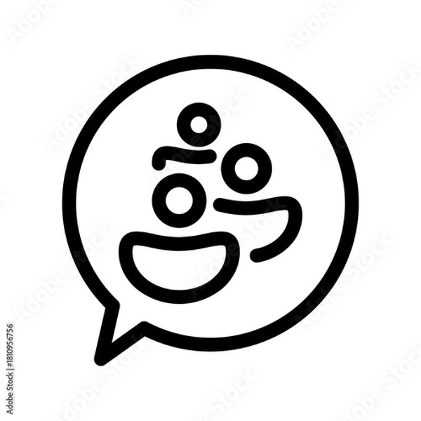 Fototapeta Communication. Chat vector icon illustration