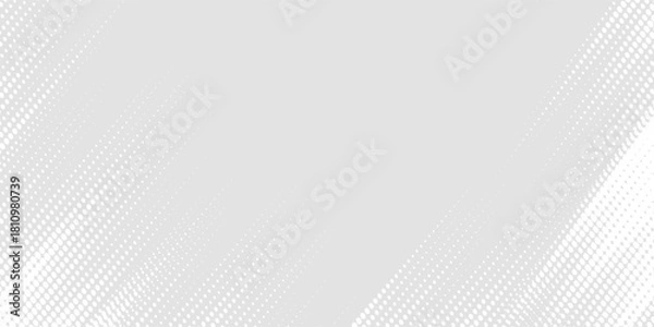 Fototapeta Dot white gray wave light technology texture background. Abstract big data digital concept modern design eps10