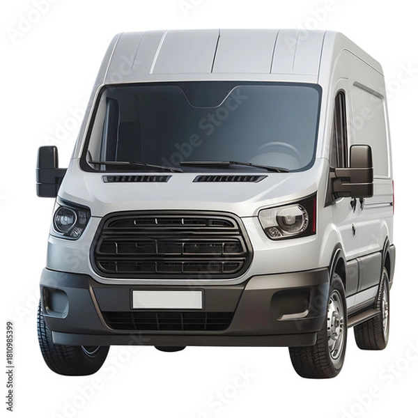 Fototapeta pickup truck silhouette vector front view isolated on transparent background