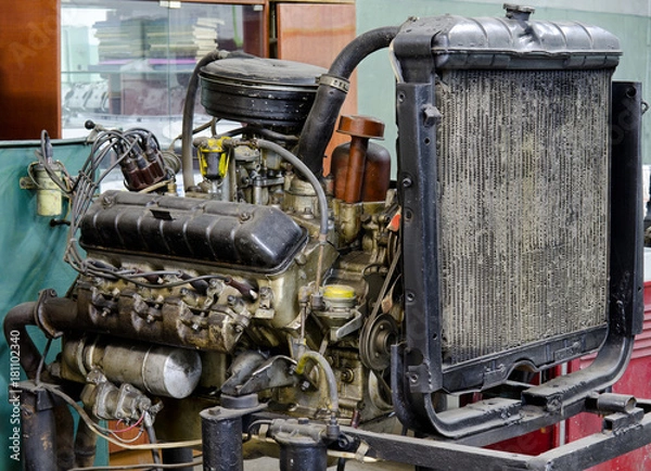 Fototapeta outdated broken engine