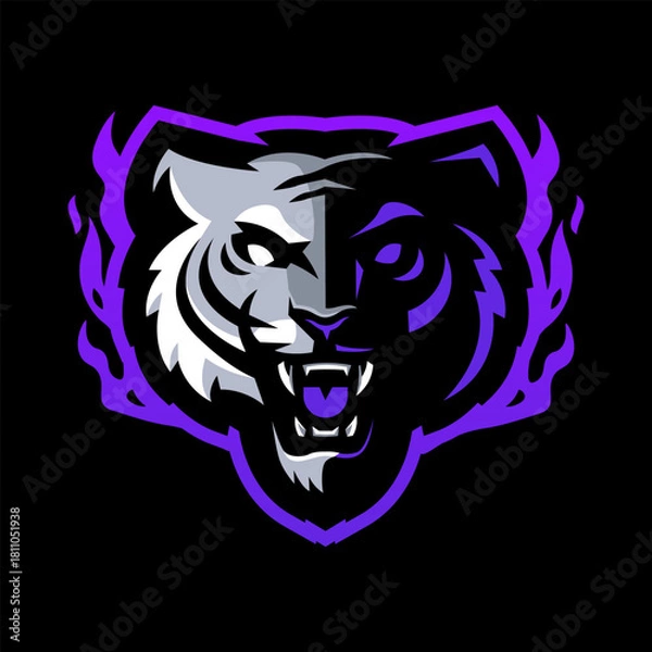 Obraz Tiger head mascot logo