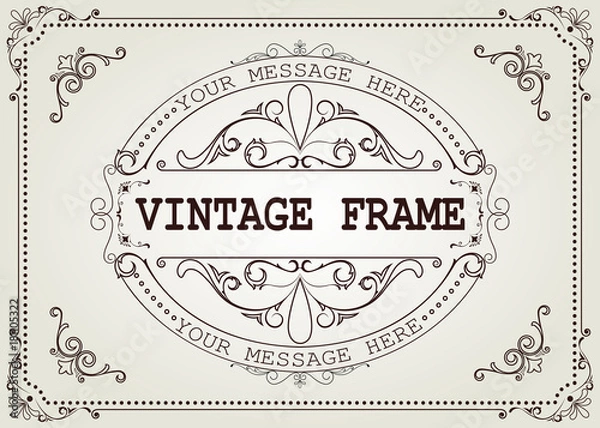 Fototapeta vintage frame