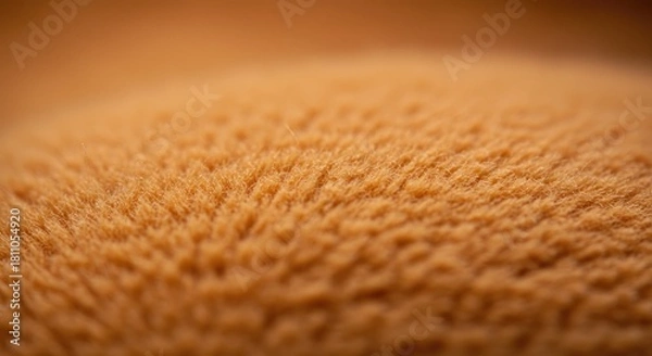 Obraz Close-up Macro Texture of Soft Brown Fuzzy Fabric