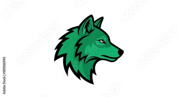 Fototapeta wolf head tattoo