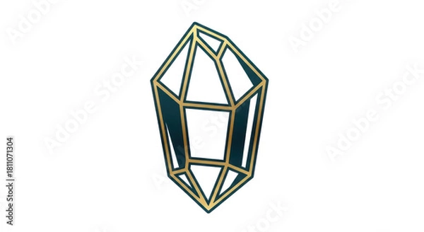 Fototapeta vector illustration of an abstract diamond